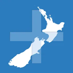 Here and there+ New Zealand logo