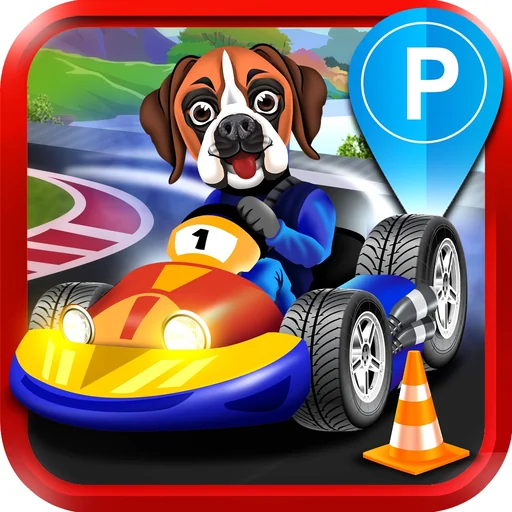 Dog Car Parking Simulator Game - 3D Real Truck Sim Driving Test Racing Fun! logo