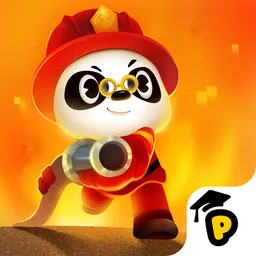 Dr. Panda Firefighters logo