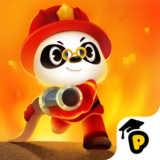 Dr. Panda Firefighters logo