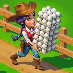 Wild West: Farm Town Building logo