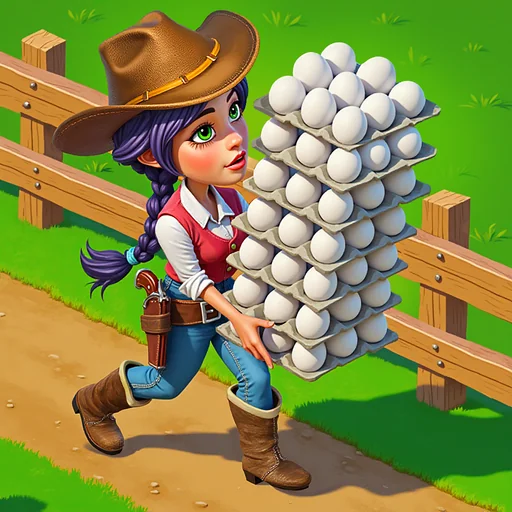 Wild West: Farm Town Building logo