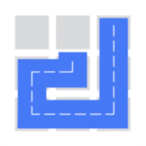 Fill one-line puzzle game logo
