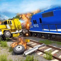 Train Track Rampage Crash logo