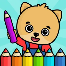 Baby Coloring Games for Kids. logo