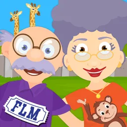 At the Zoo: Grandma & Grandpa logo