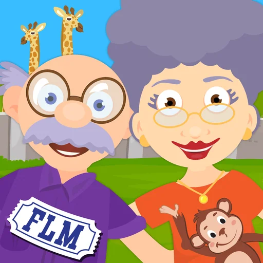At the Zoo: Grandma & Grandpa logo