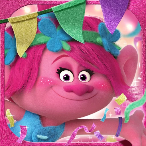 Trolls: Poppy's Party - Read and Sing-Along Book logo