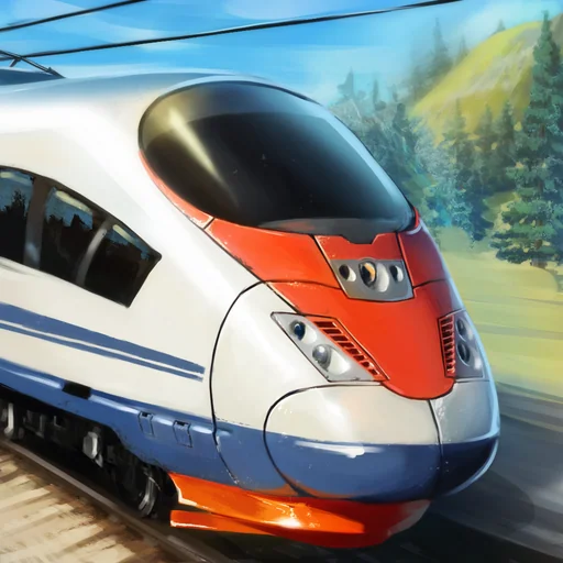 High Speed Trains: Railroad logo