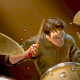 DrumKnee 3D Drums - Drum set logo