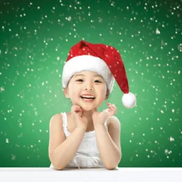Christmas Sticker & Santa Hat logo