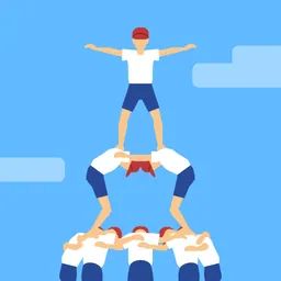 Human Tower. logo