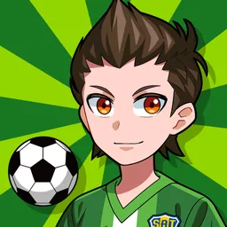 机でサッカー logo