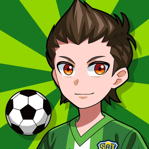 机でサッカー logo