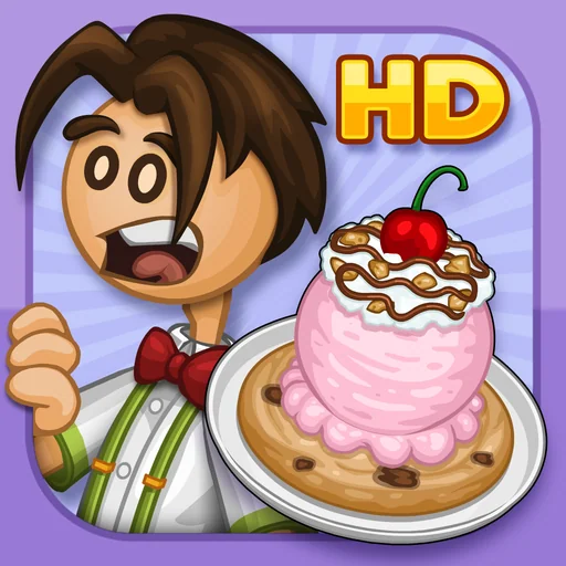 Papa's Scooperia HD logo
