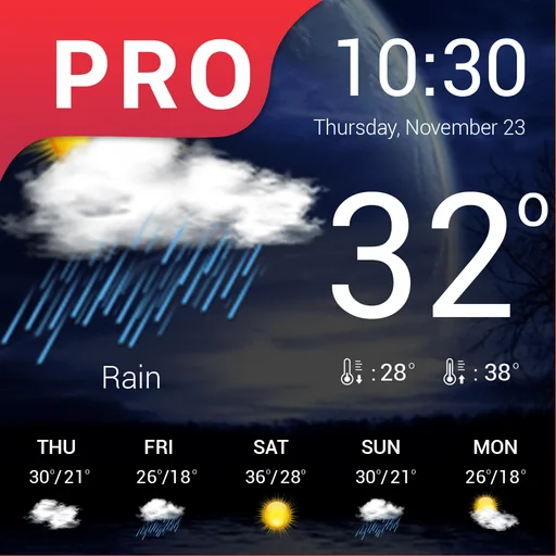 Weather : Weather forecast Pro logo