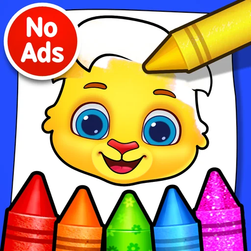 Coloring Games: Painting, Glow logo