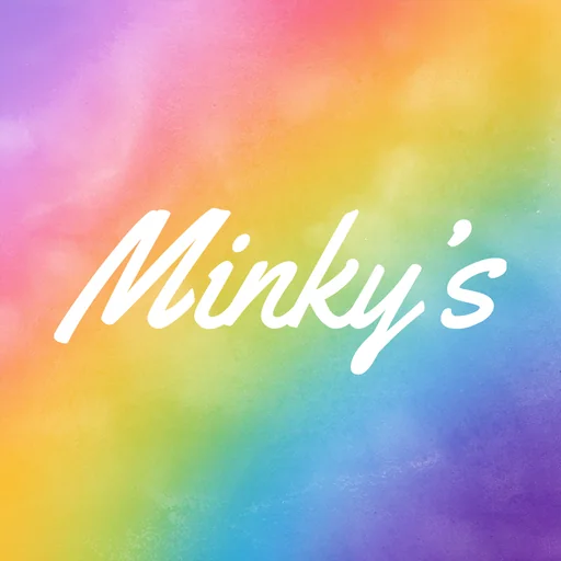 Minky's Pastel Rainbow logo