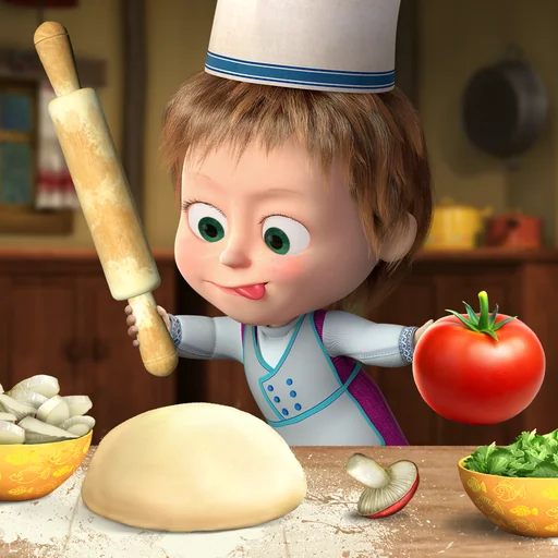 Masha and The Bear: Pizzeria! logo