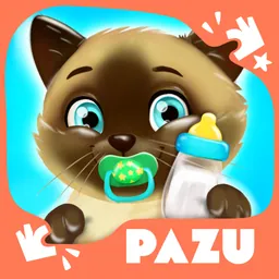 Cat games Pet Care & Dress up logo