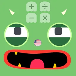 Monster calculator kid toddler logo