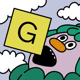 GUBBINS — It's a word game logo