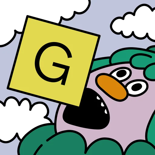 GUBBINS — It's a word game logo