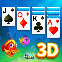 Solitaire 3D Fish logo