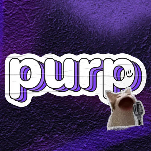 purp - Make new friends logo