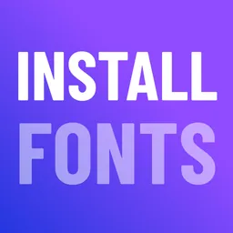 Fonts - Find, install any font logo