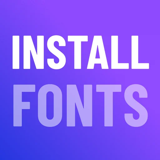 Fonts - Find, install any font logo