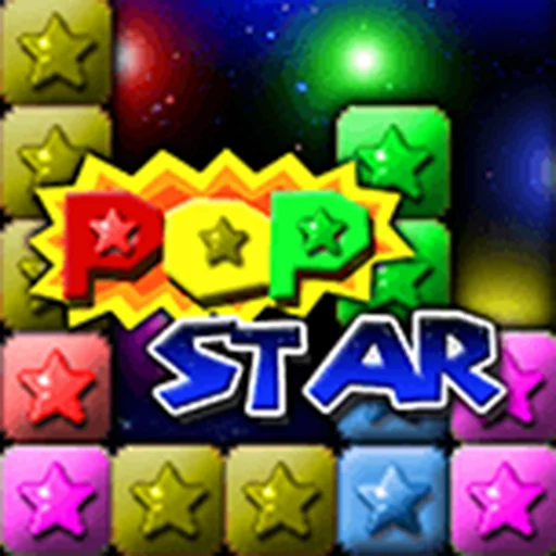 PopStar!-stars crush logo