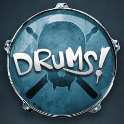 Drums! - A studio quality drum kit in your pocket logo
