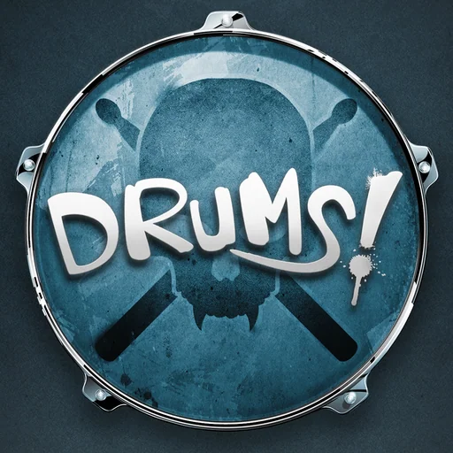 Drums! - A studio quality drum kit in your pocket logo