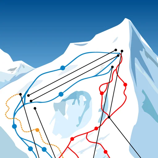 SkiMaps - Download Trail Maps logo