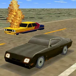 Mad Road 3D - Combat cars game logo