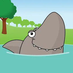 Five Sharks Swimming logo