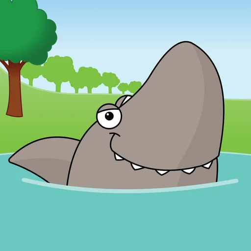 Five Sharks Swimming logo