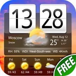 Free Live Weather Clock Pro logo