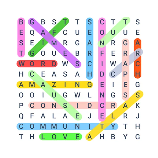 Word Search Colorful logo