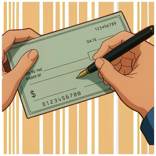 write checks logo