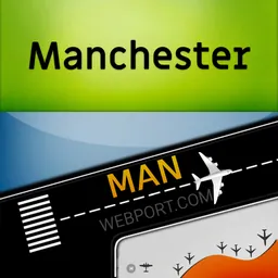 Manchester Airport MAN + Radar logo