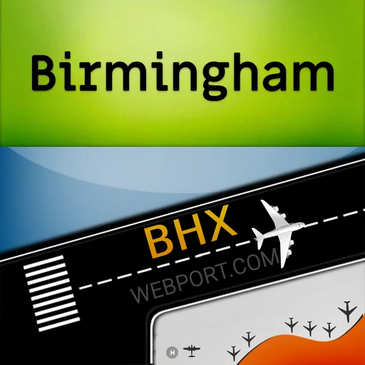 Birmingham Airport BHX + Radar logo