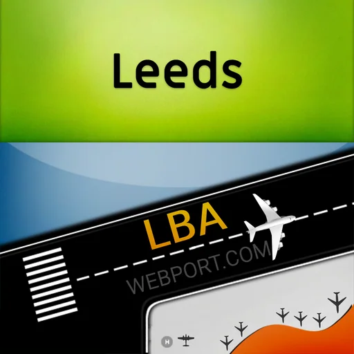 Leeds Airport LBA Info + Radar logo