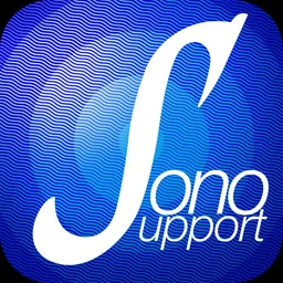 SonoSupport: a clinical emergency medicine and critical care ultrasound reference tool logo