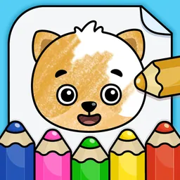 Kids Coloring. Drawing Games logo