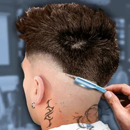 Barber Shop Hair Cut Salon 3D logo