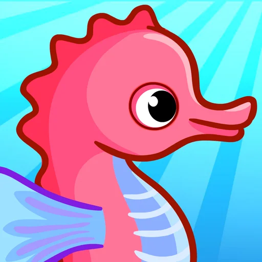 FISH sea animal puzzle 4 kids logo