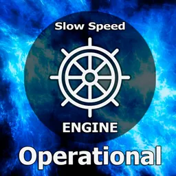 Slow speed. Operational Engine logo