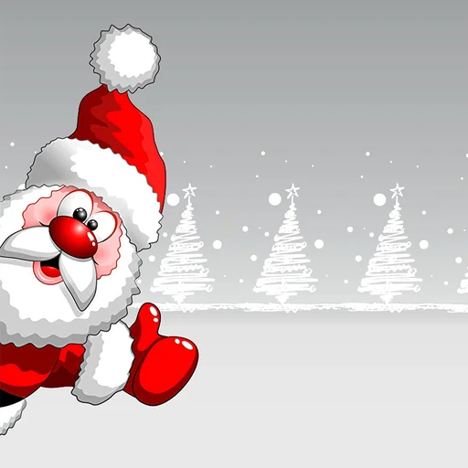 Santa Christmas Snowing logo